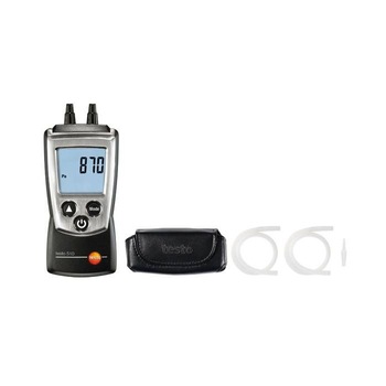 Manometru digital, testo 510, cu husa de protectie si furtune din silicon Manometru digital, testo 510, cu husa de protectie si furtune din silicon