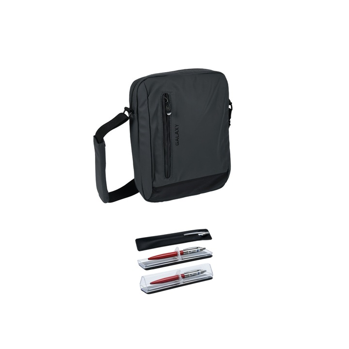 DP Collection futártáska - Galaxy 10" + AJÁNDÉK DP AMADEUS fém tollkészlet mechanikával átlátszó tokban, fedéllel és parkolótartalékkal