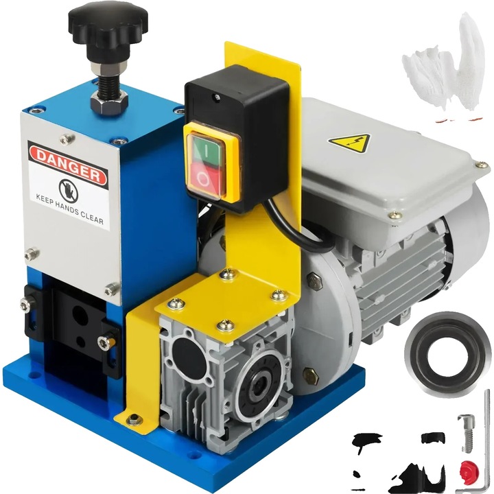 Скоба за оголване на електрически кабели, 0.05" - 1", скорост на оголване 60 фута/мин, индукционен двигател, размери 12.5"x8.2"x12"