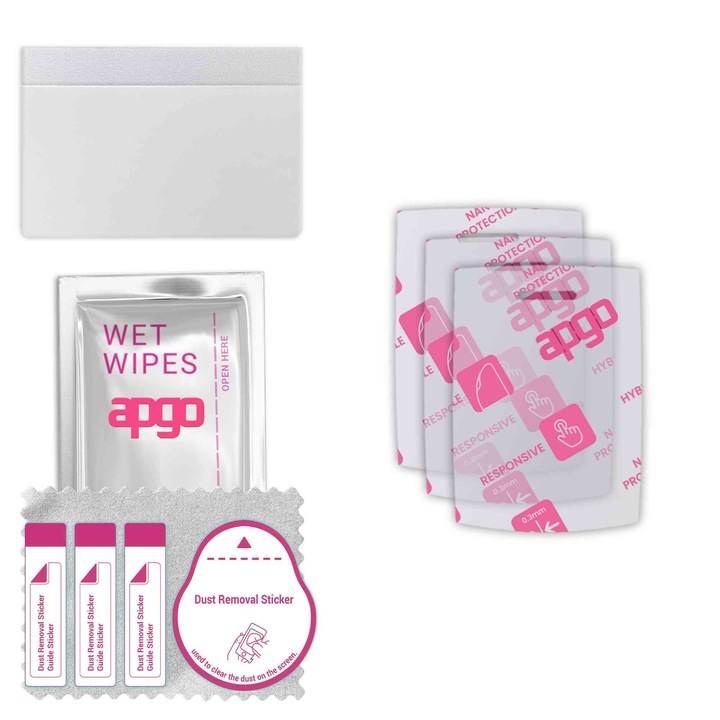 3x apgo Ultra-Clear Hybrid sticla protectoare compatibila cu Nokia 106 2023, sticla nano flexibila, inlocuire excelenta pentru sticla temperata, rezistenta la zgarieturi