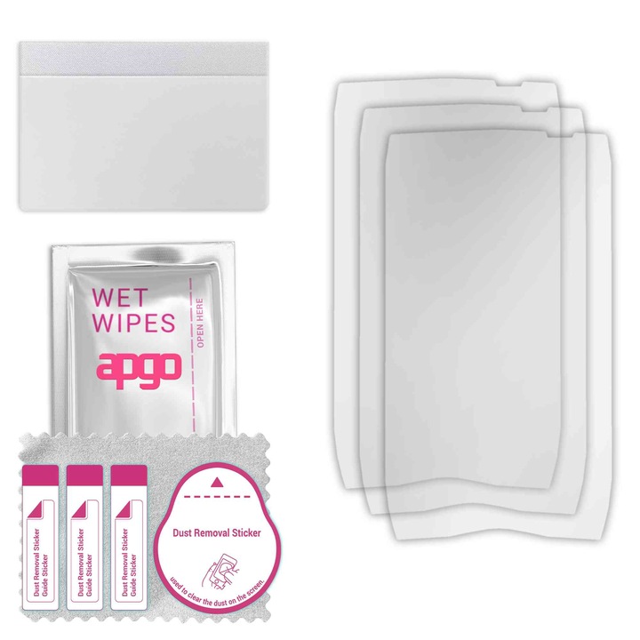 3x apgo протектор за екран за Oukitel K16 – цял дисплей, гланцов, хидрогел, пълно лепене, 5D