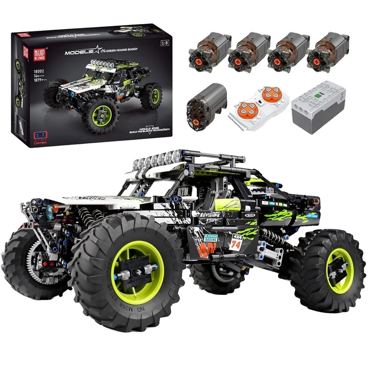 Masinuta Off-Road, 4x4, Control prin telecomanda si aplicatie, dimensiune mica