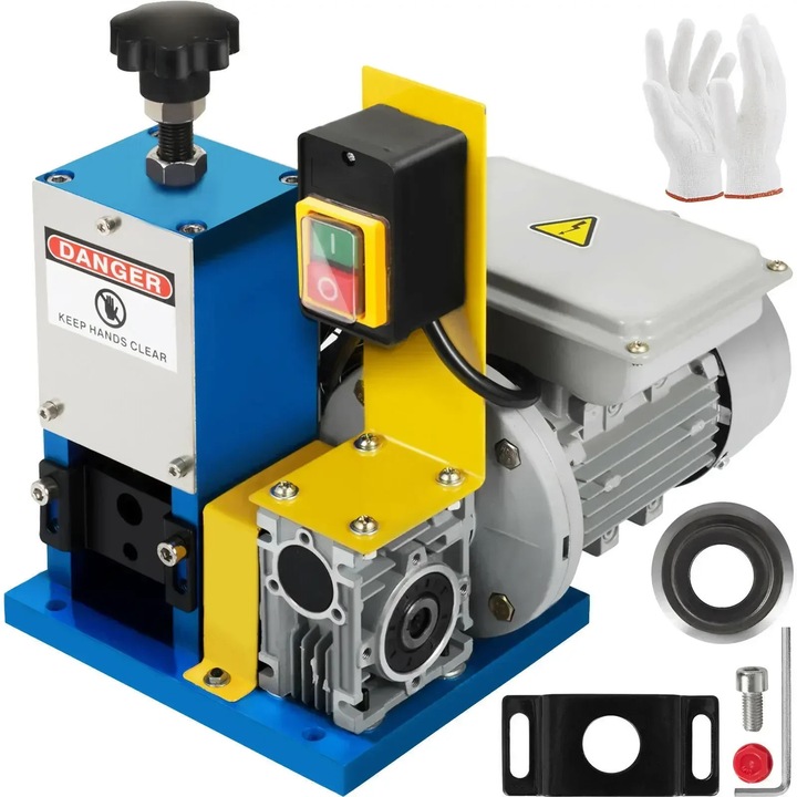 Masina de decojit cabluri, 370W, 10 lame, 0.04-1.5 inch, cu suport pentru lame