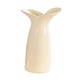 Vaza decorativa ceramica alba, design minimalist, suport pentru plante, set vaze handmade