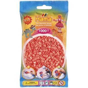 Margele de calcat HAMA MIDI Rosu Pastel, 1000 buc in pungulita Margele de calcat HAMA MIDI Rosu Pastel, 1000 buc in pungulita