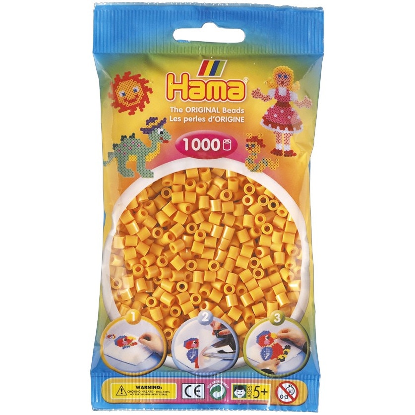 Margele de calcat HAMA MIDI Maro Teddy, 1000 buc in pungulita