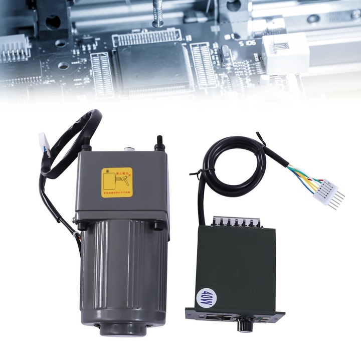 Motor cu rotite, viteza ajustabila 0-68 RPM, carcasa din aluminiu durabil, functionare silentioasa 40 dB, set complet