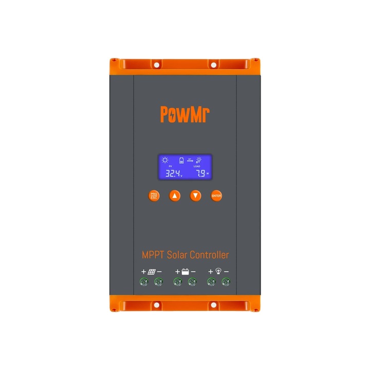 Controler incarcare solara MPPT 60A, LCD, USB, multivoltaj 12-48V, 150V