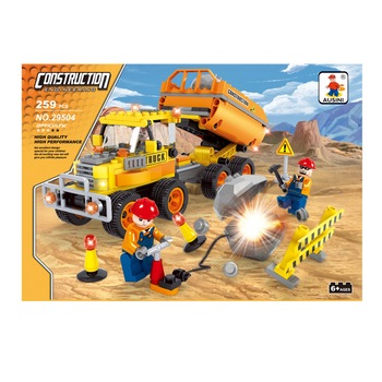 Set de constructie Ausini Construction, Echipa de interventie, 259 piese, 6 ani + Set de constructie Ausini Construction, Echipa de interventie, 259 piese, 6 ani +
