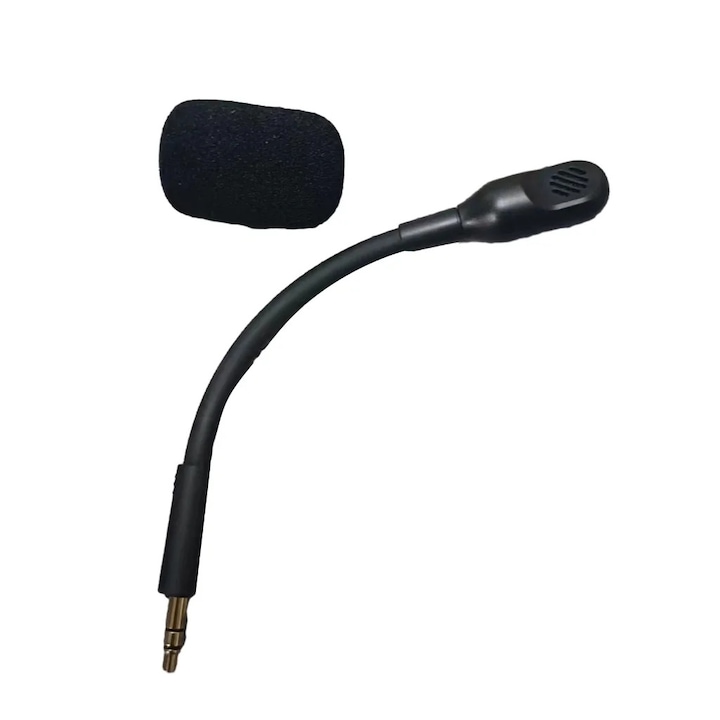 YANYXR csere mikrofon gaming fejhallgatóhoz, levehető, fekete, 16cm