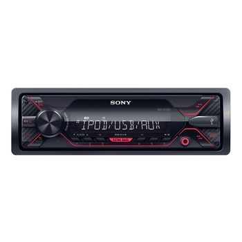 Radio MP3 Player auto Sony DSXA210UI, 4 x 55 W, USB, AUX, Rosu Radio MP3 Player auto Sony DSXA210UI, 4 x 55 W, USB, AUX, Rosu