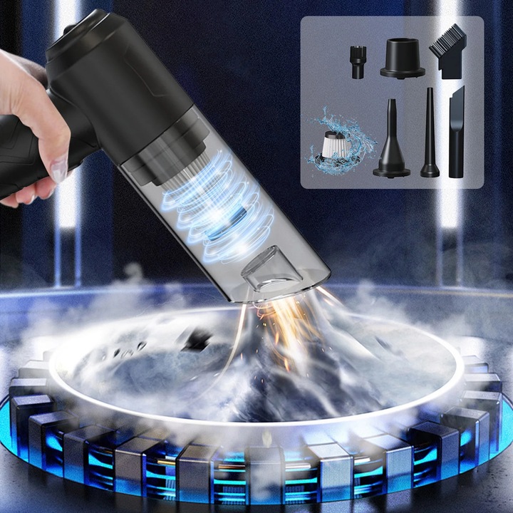 Aspirator auto YANYXR mini multifunctional portabil alb 288g
