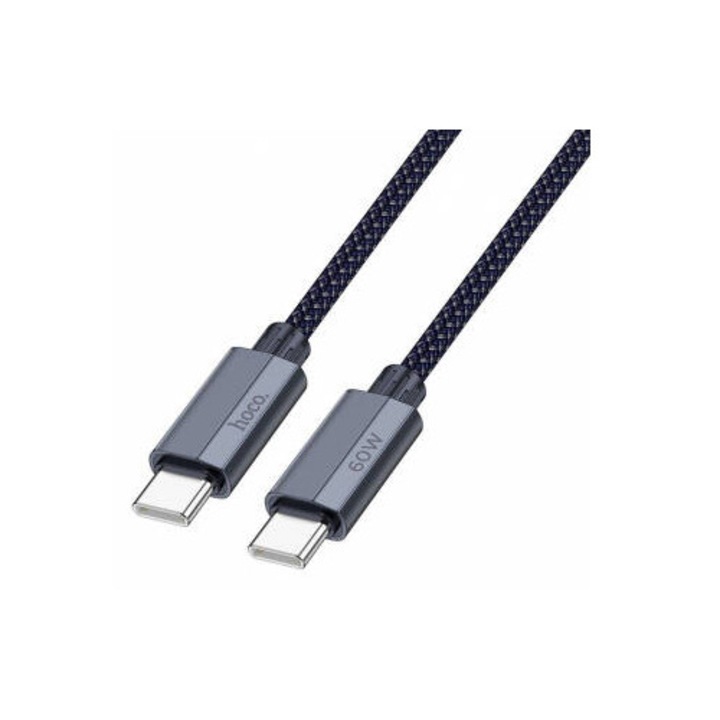 Cablu Date si Incarcare Hoco USB-C - USB-C U134 60W 1.2m Bleumarin