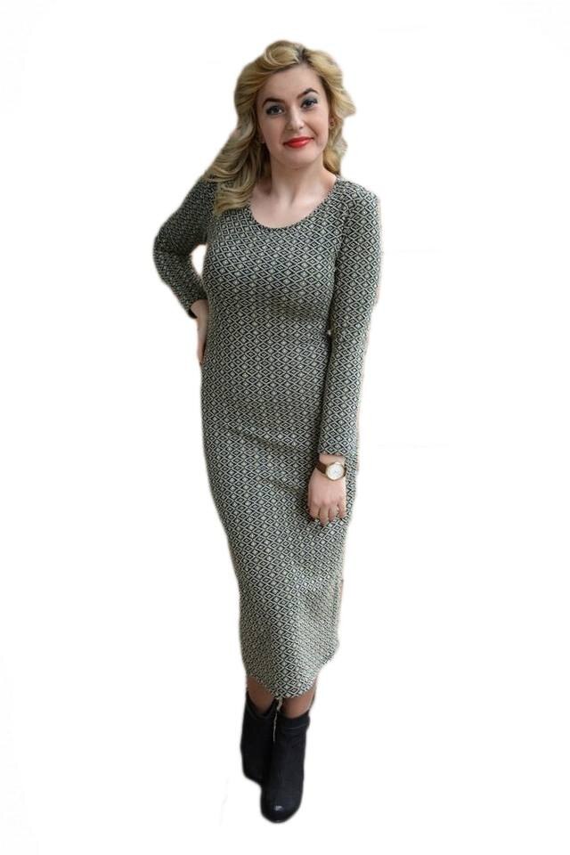 Rochie fashion cu model tineresc pe corp, cu fir in tesatura,D&J Exclusive, Auriu