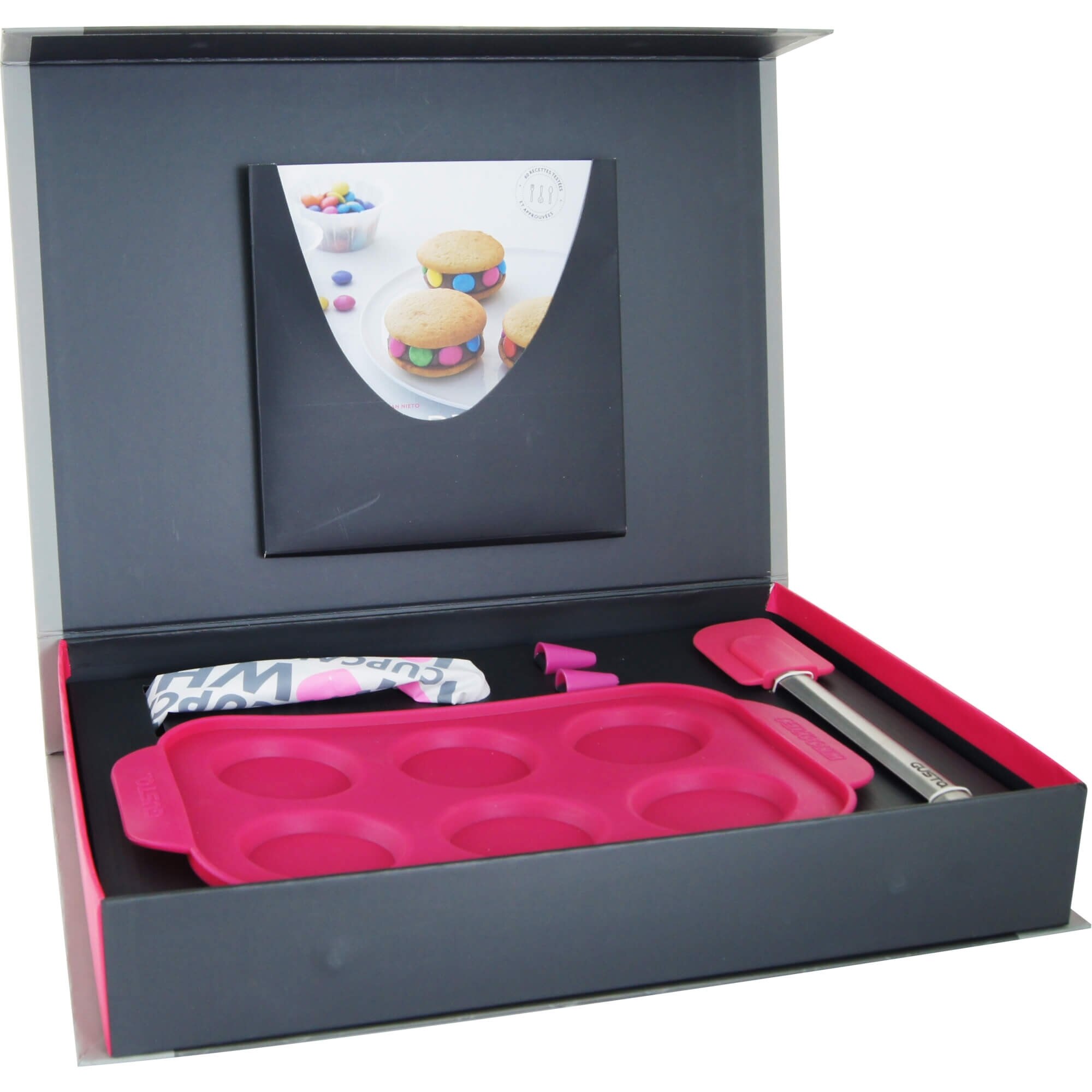 Set pentru macarons Gusta, silicon+inox, 11789