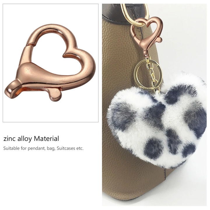 YANYXR kézműves kiegészítők arany szívek 2.6x2x0.3cm 10 db-os szett