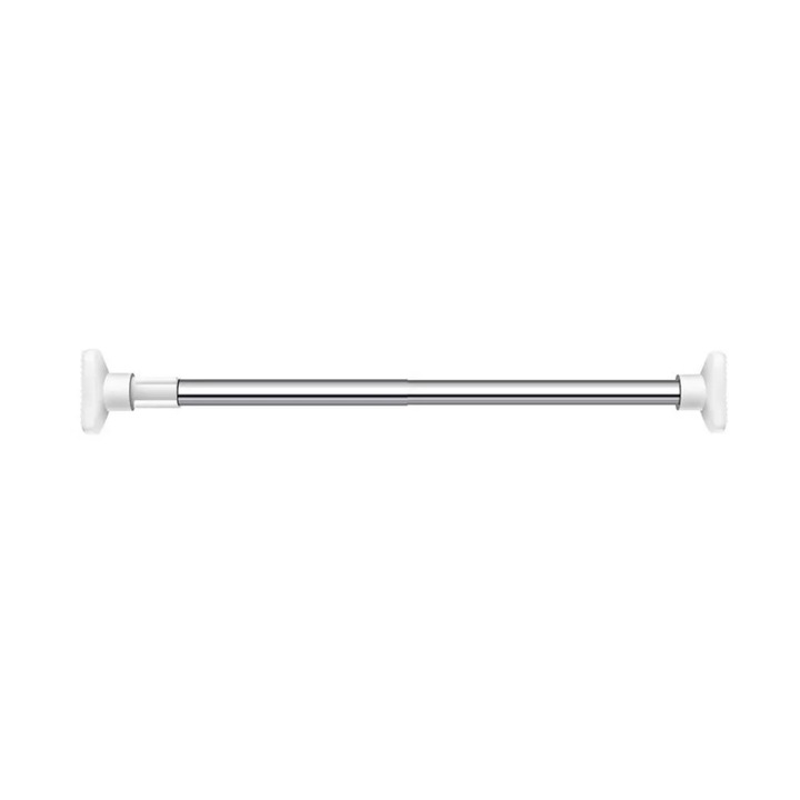 Teleszkópos ruha szárító rúd, fehér, inox, S 53x80cm M 70x120cm