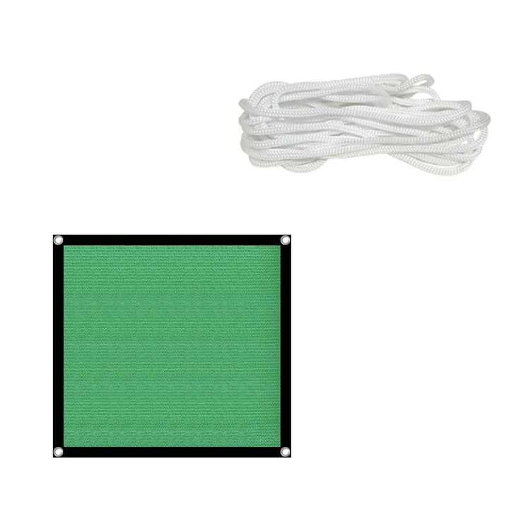 Plasa de umbrire rezistenta UV, 2x2 m, polipropilena, anti-imbatranire