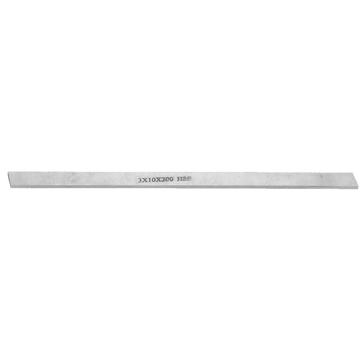 Bara otel alb HERUSI 3x10x200mm pentru strunjire