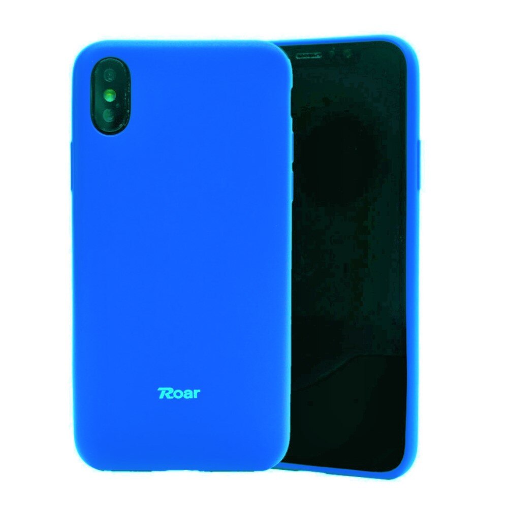 Husa din silicon mat Roar pentru iPhone X, bleu