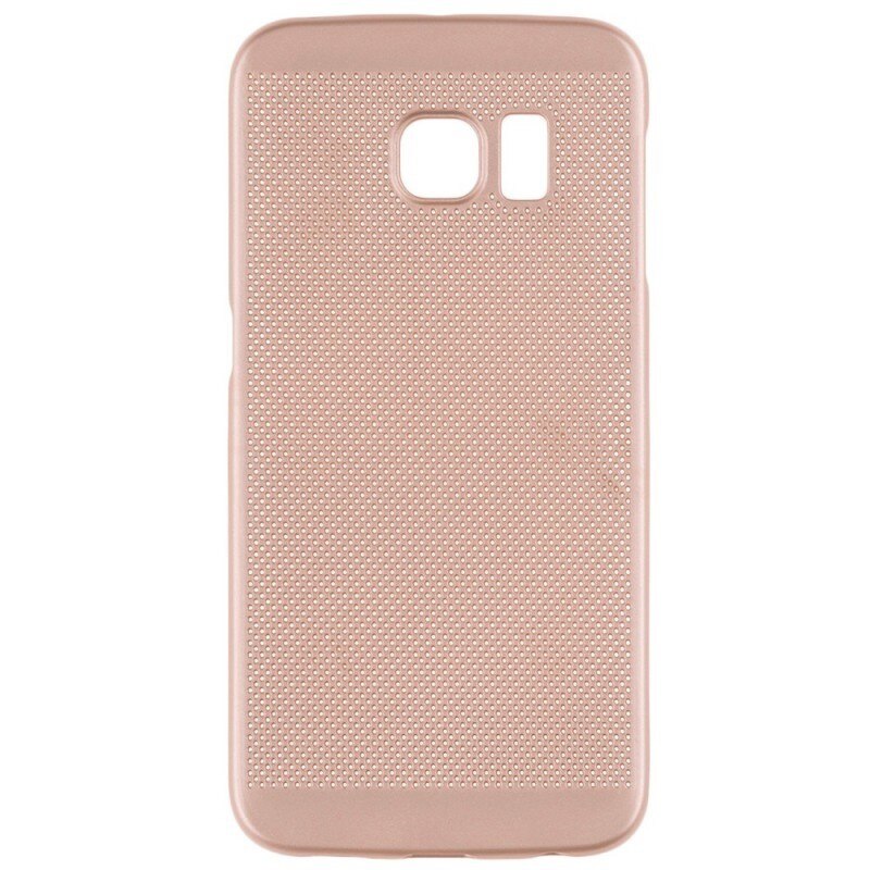 Husa spate EuroCell Air cu perforatii pentru Samsung Galaxy S6, auriu