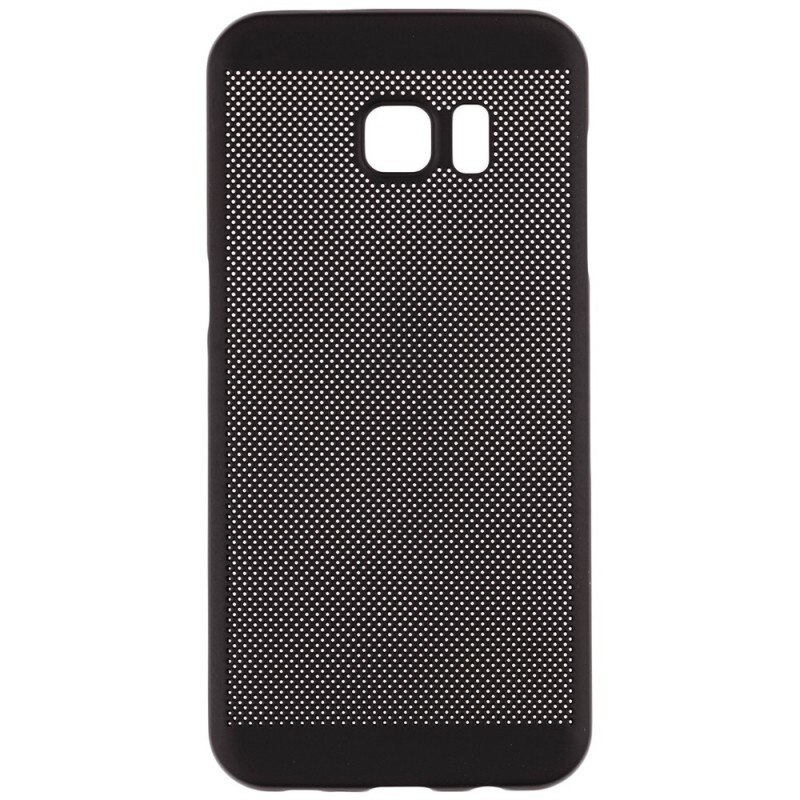 Husa spate EuroCell Air cu perforatii pentru Samsung Galaxy S6 Edge, negru