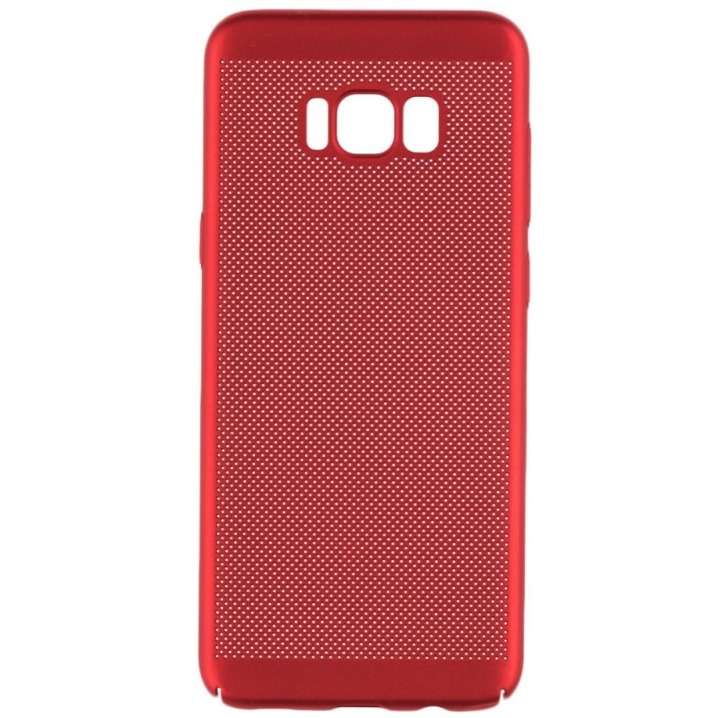 Husa spate EuroCell Air cu perforatii pentru Samsung Galaxy S8 Plus, rosu