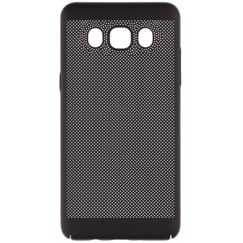 Husa spate EuroCell Air cu perforatii pentru Samsung Galaxy J7 2016, negru
