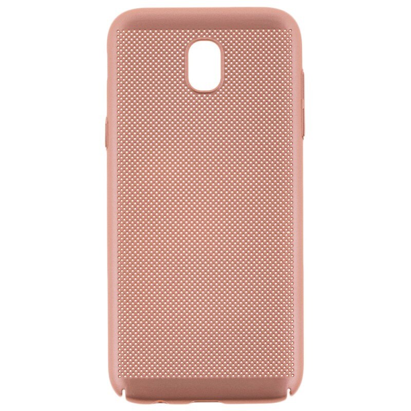 Husa spate EuroCell Air cu perforatii pentru Samsung Galaxy J3 2017, auriu