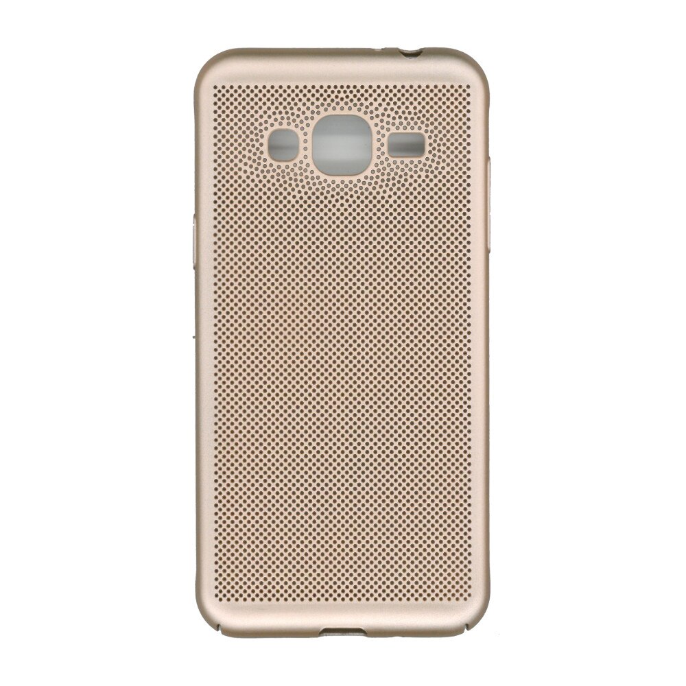 Husa spate EuroCell Air cu perforatii pentru Samsung Galaxy J3, auriu