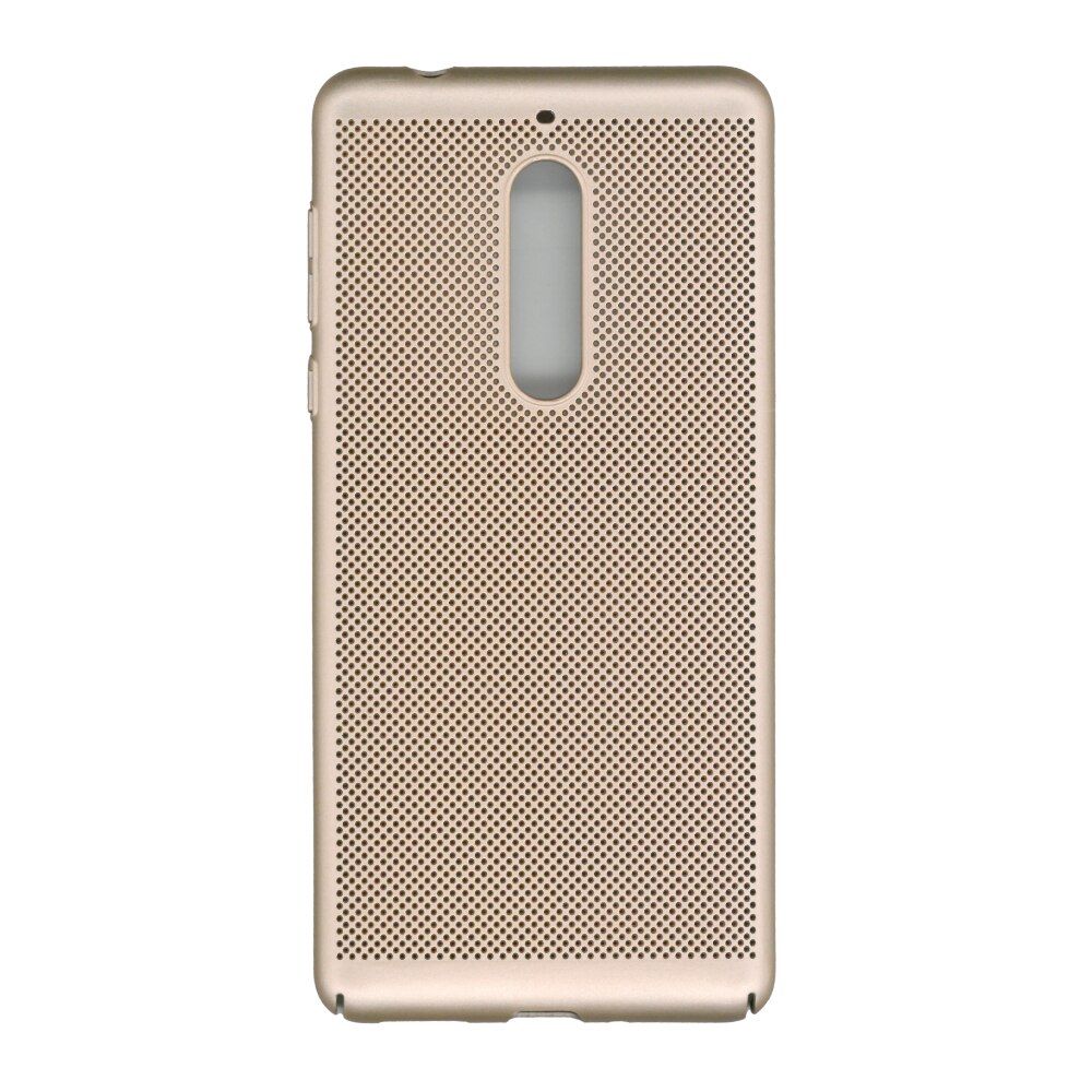 Husa spate EuroCell Air cu perforatii pentru Nokia 5, auriu