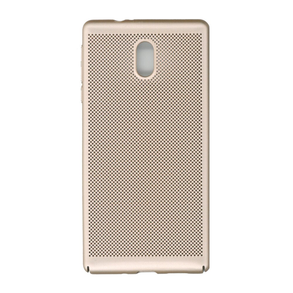 Husa spate EuroCell Air cu perforatii pentru Nokia 3, auriu