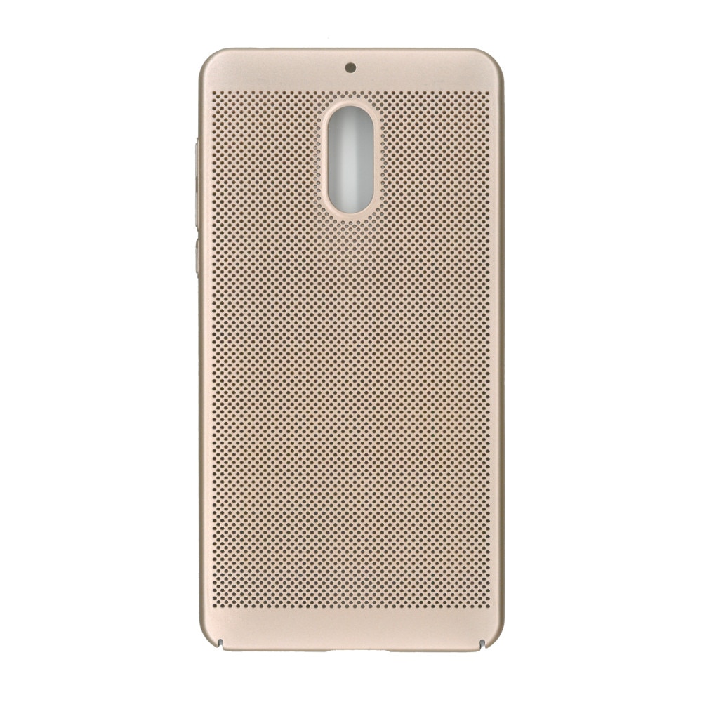 Husa spate EuroCell Air cu perforatii pentru Nokia 6, auriu