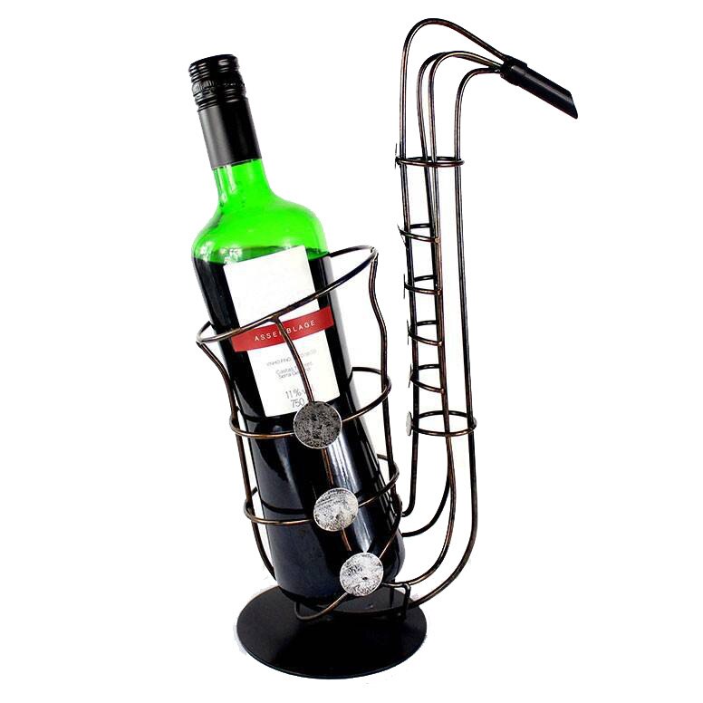 Refund Thunder Zoo Suport din metal pentru sticla de vin, model saxofon, 34 cm - eMAG.ro
