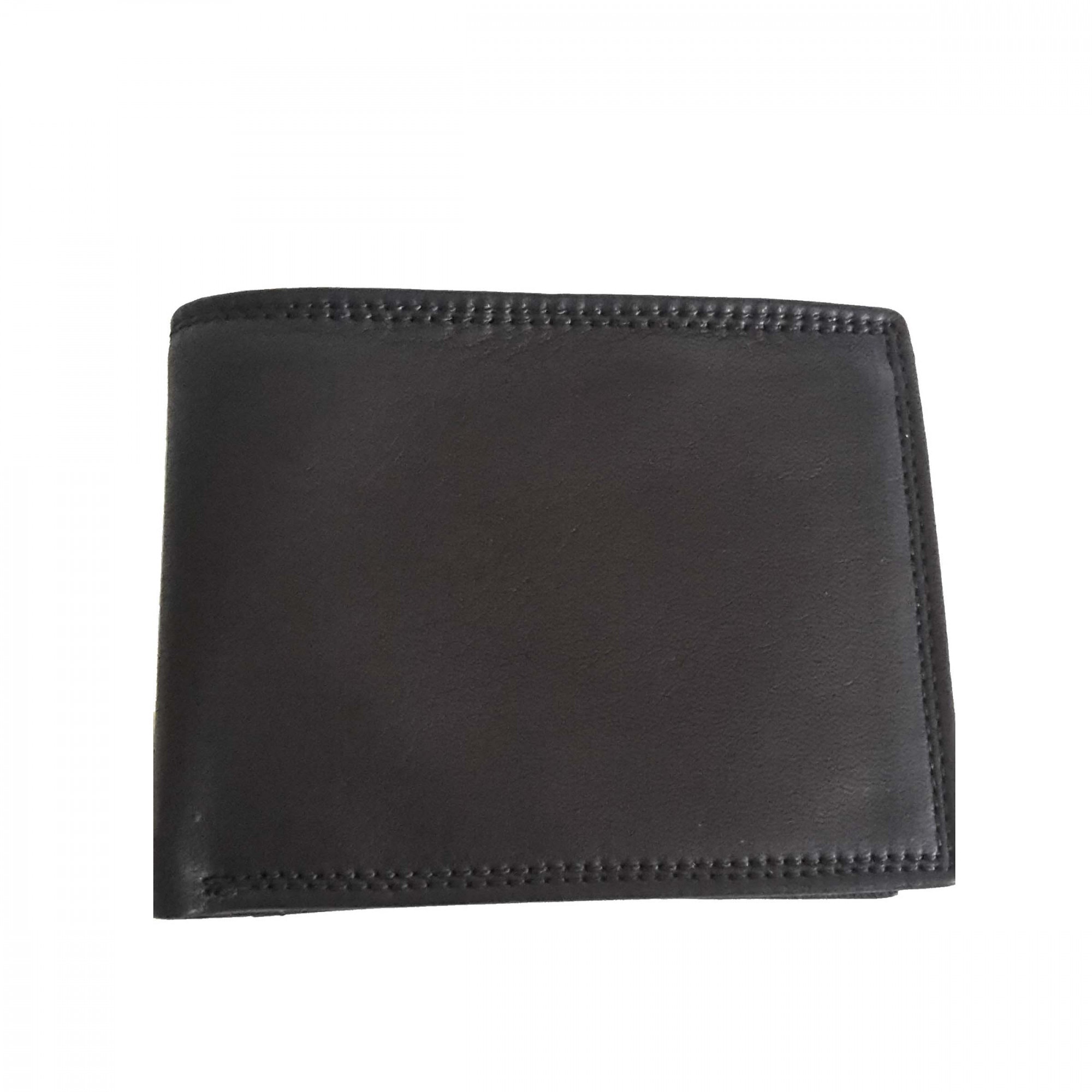 Portofel barbati negru piele naturala