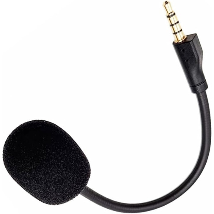 Microfon de inlocuire 3.5mm pentru casti gaming Arctis 1, flexibil, negru, 18cm