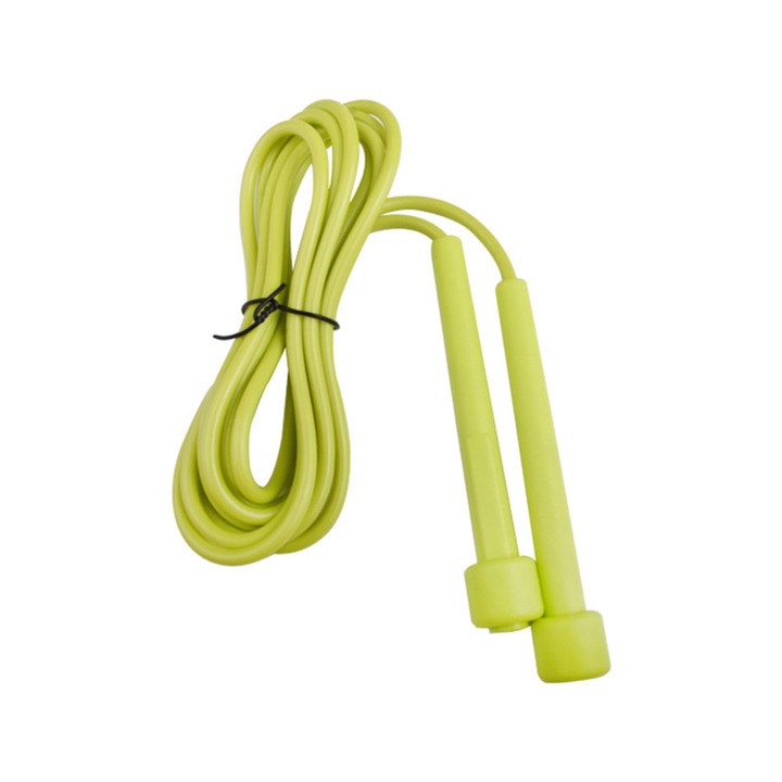 Coarda de sarit, viteza de sarit reglabila din PVC, box MMA, slabit, gimnastica, antrenament fitness (galben)