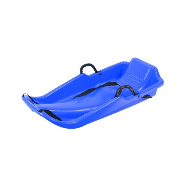 Sanie Lord, din material plastic albastru, sitem de franare, dimensiuni 40x82x17