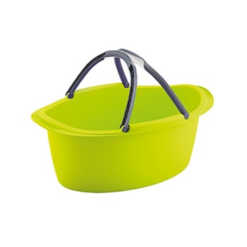 Lighean cu manere Stefanplast Spa, Oval, Plastic, 60x40x25 cm, Verde Lighean cu manere Stefanplast Spa, Oval, Plastic, 60x40x25 cm, Verde