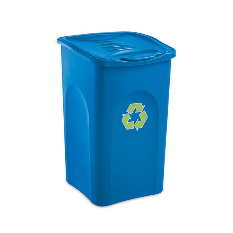 Cos de gunoi STEFANPLAST SPA Begreen, 50 L, 37 x 37 x 56 cm, Albastru