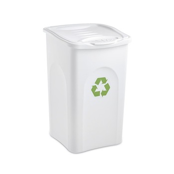 Cos de gunoi STEFANPLAST SPA Begreen, 50 L, 37 x 37 x 56 cm, Alb Cos de gunoi STEFANPLAST SPA Begreen, 50 L, 37 x 37 x 56 cm, Alb