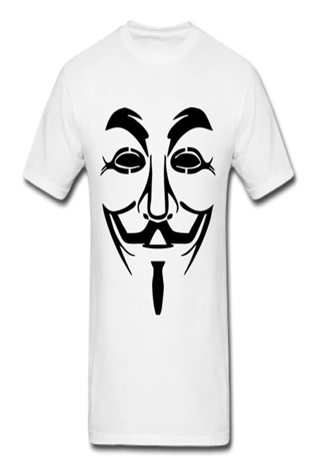 Tricou Barbati Personalizat „Masca”, e-textilbrom, bumbac, marime S, culoare alb