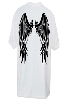 Tricou Barbati Personalizat „Aripi”, e-textilbrom, bumbac, marime M/L, culoare alb Tricou Barbati Personalizat „Aripi”, e-textilbrom, bumbac, marime M/L, culoare alb