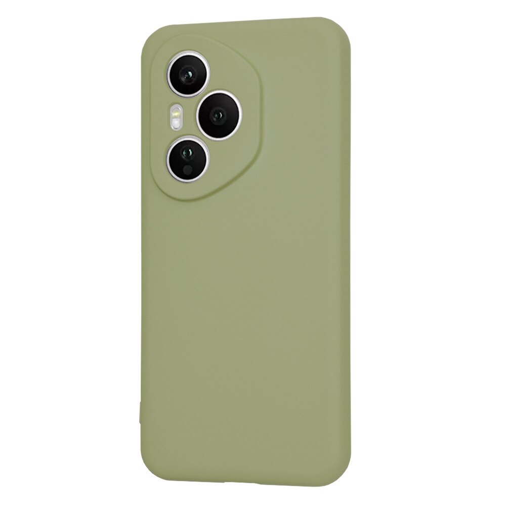Husa pentru Honor 400 Pro, SKYDDAR INNOVATION, din Silicon Catifelat, SoftElegance, set cu sticker, Verde