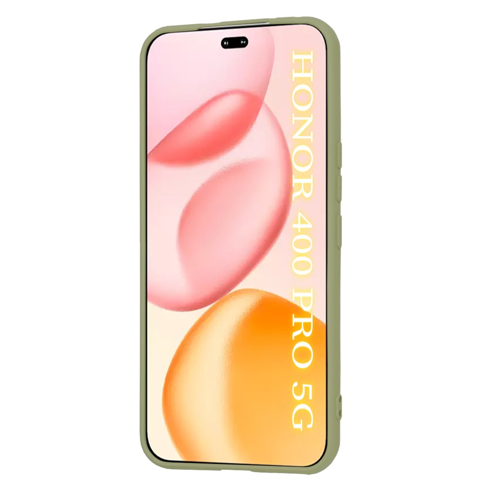 Husa pentru Honor 400 Pro, SKYDDAR INNOVATION, din Silicon Catifelat, SoftElegance, set cu sticker, Verde