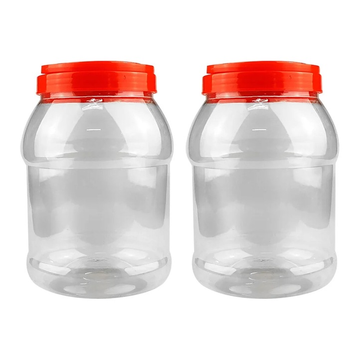 YANYXR 2 db 2200 ml-es átlátszó, légmentesen záródó élelmiszertároló edény készlet