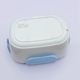 Cutie alimentara electrica, 23x16.5x10cm, 1.05L, albastra, cu compartiment pentru lingura