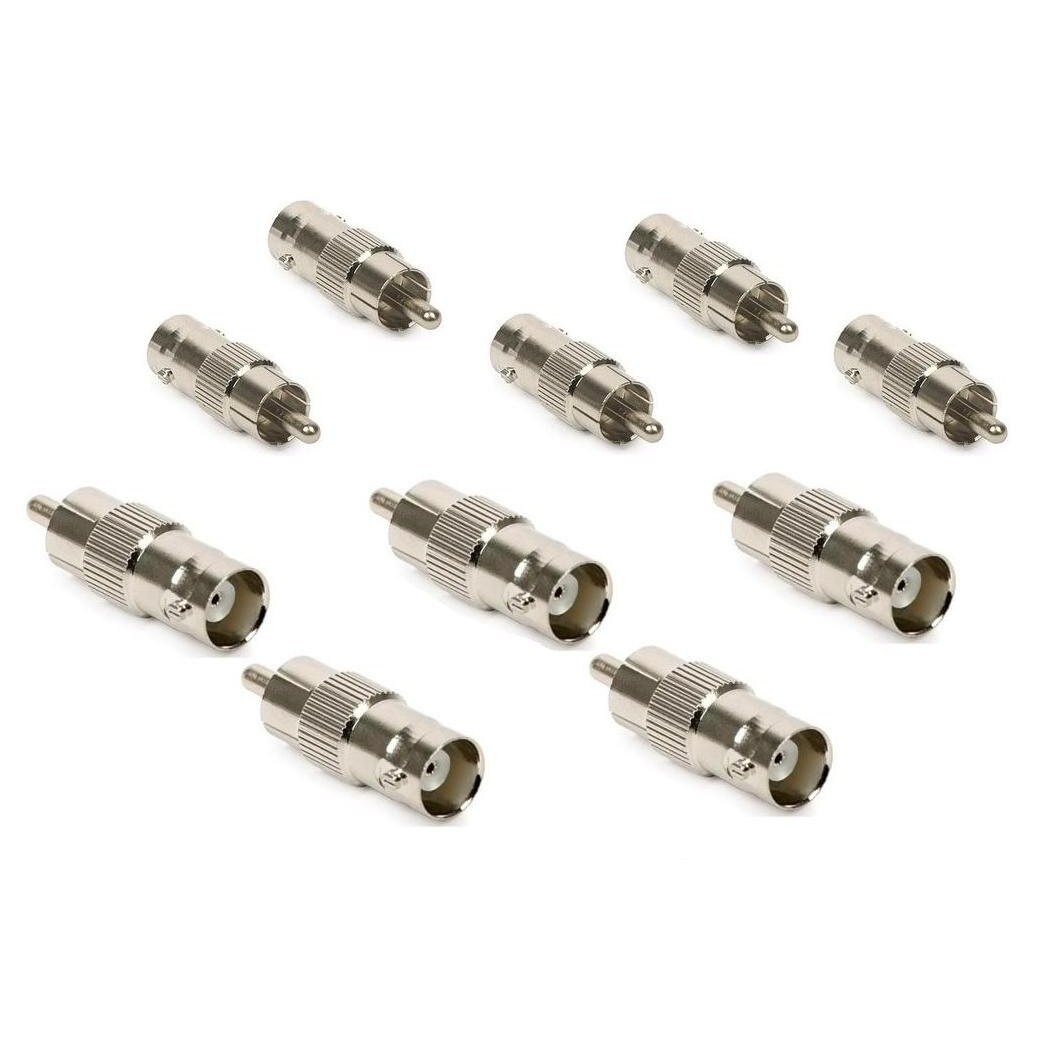 Set 10 Mufe Adaptor BNC RCA