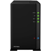 network attached storage synology diskstation ds218play procesor realtek rtd1296 64-bit quad core 14 ghz 1 gb ddr4 2-bay 1 x gigabit lan 2 x usb 30 imagen 1_0_
0