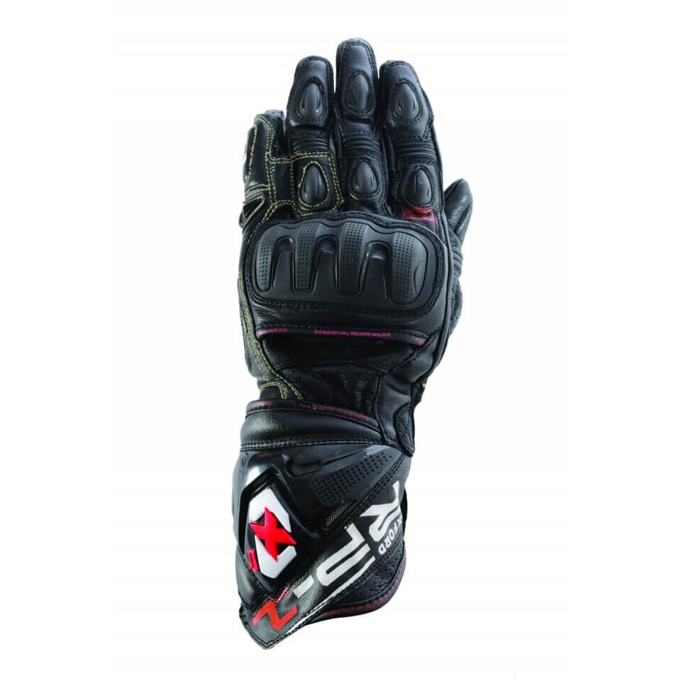 Manusi scuter motocicleta negre piele lungi Sport RP-1 Oxford cu protectie Marime L